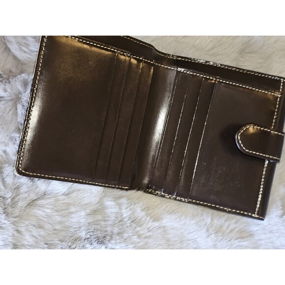 BURBERRY London Blue Label Nova Check Canvas Leather Small Bifold Compact Wallet - Picture 10 of 16